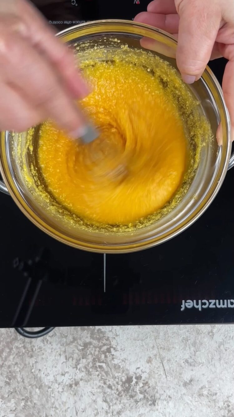 Carbonara al pistacchio
pastorizza le uova 