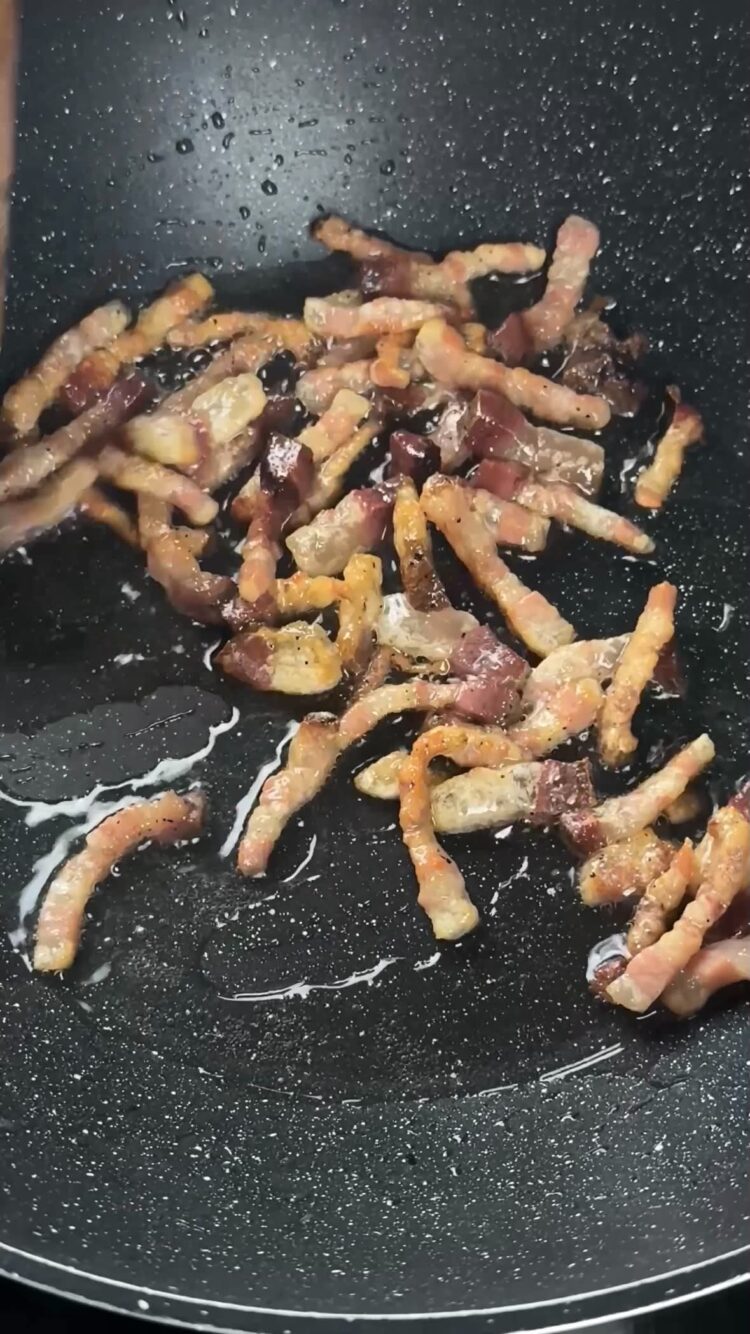 Risoni zucca e guanciale
rosola il guanciale 