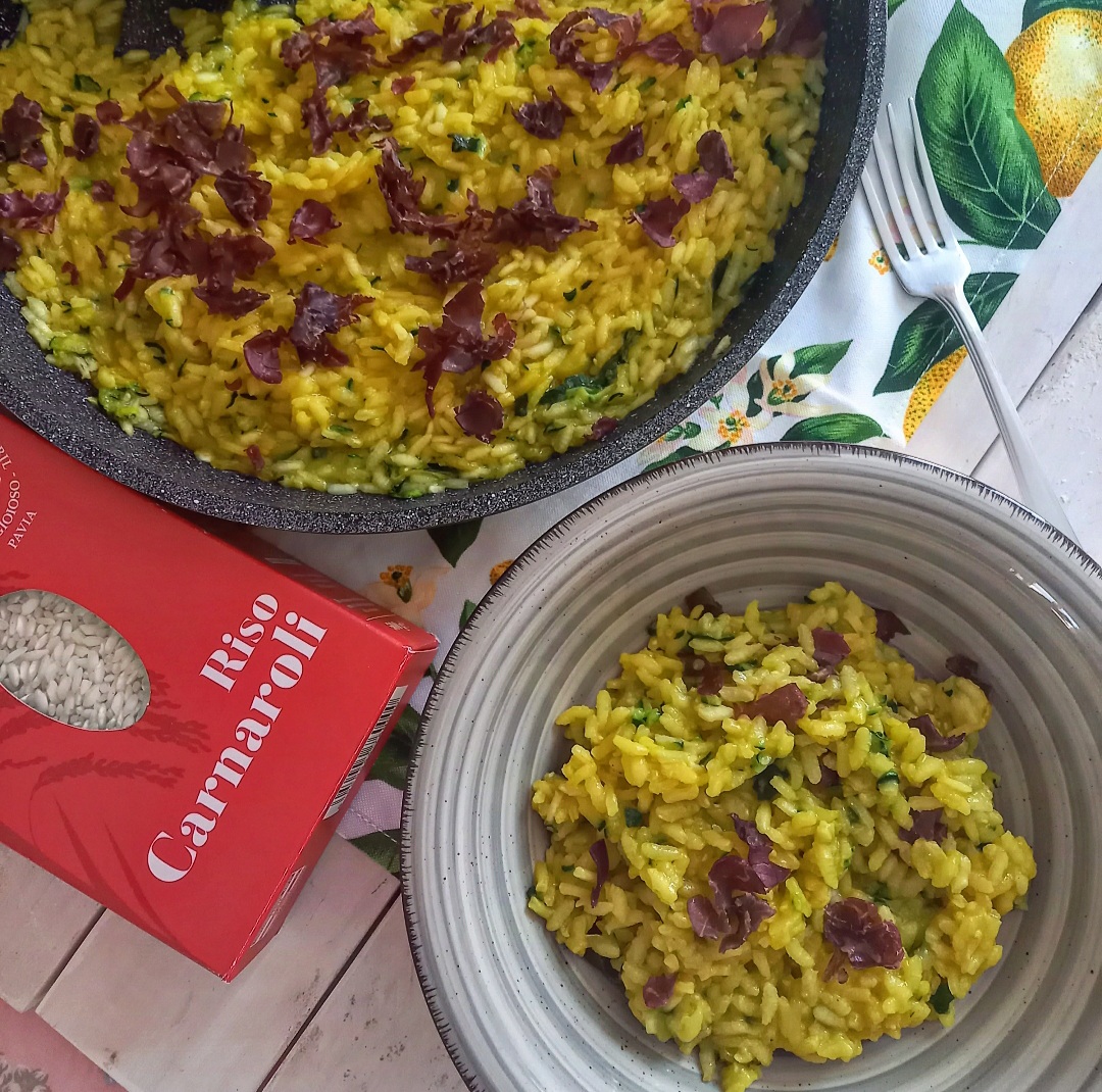 Risotto Con Zucchine Zafferano E Bresaola Dolciamoconfrancy