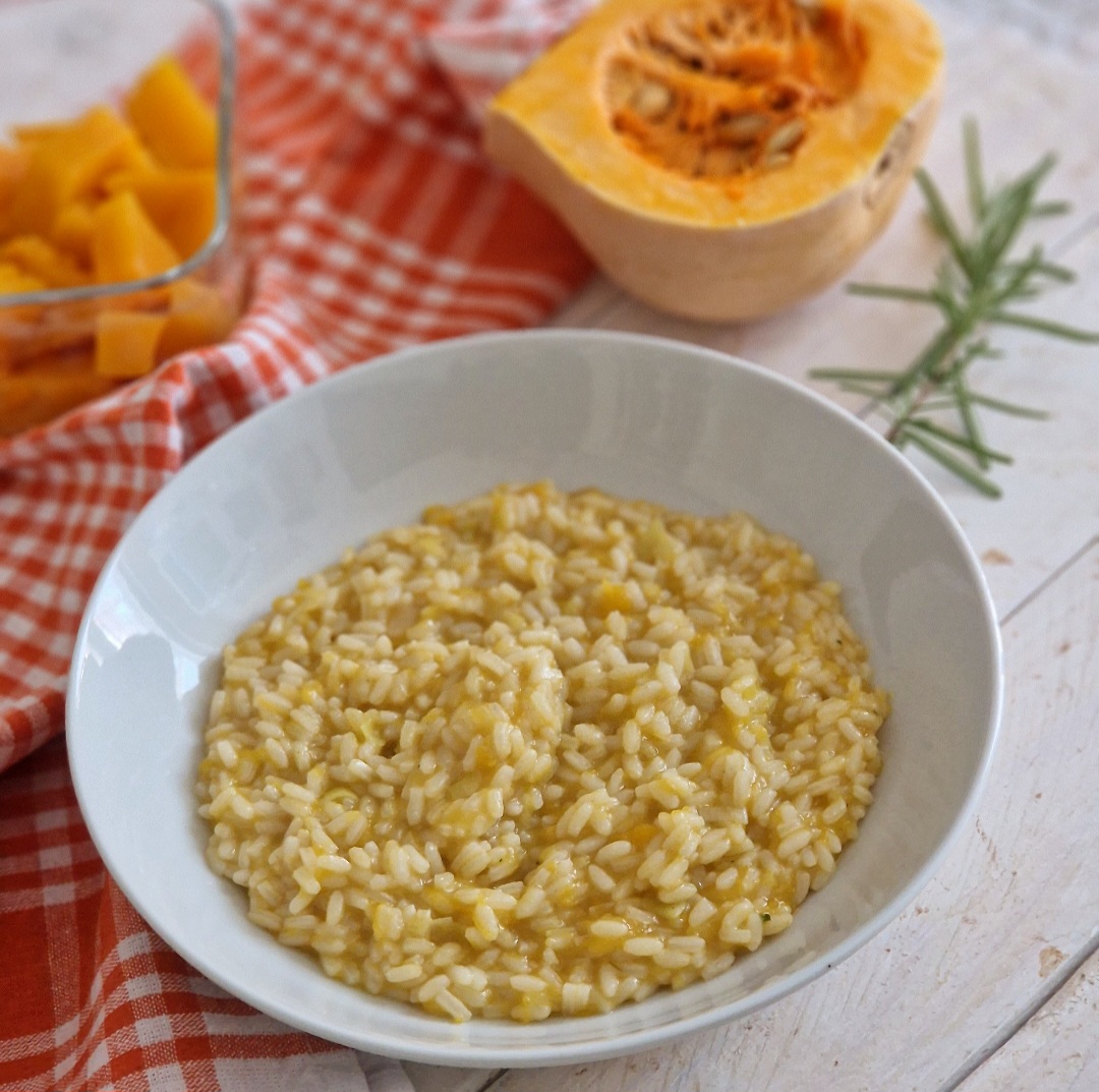Risotto con zucca e rosmarino - Dolciamoconfrancy