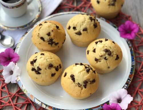 Muffin alle gocce di cioccolato