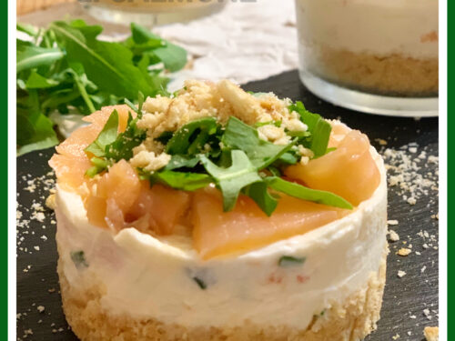 Cheesecake salata al salmone