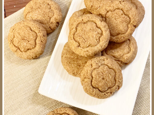 BISCOTTI DI AVENA con banane e crema di mandorle