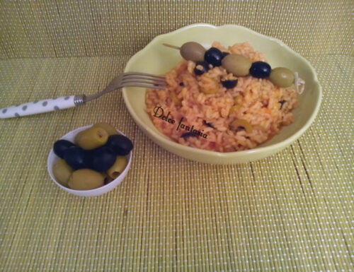 Risotto al sugo di olive