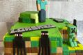 Torta Minecraft in pasta di zucchero