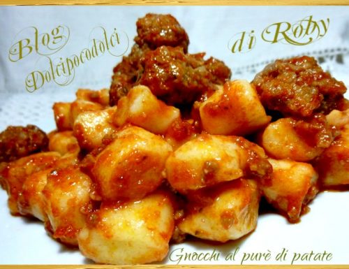 Gnocchi ricetta con purè di patate