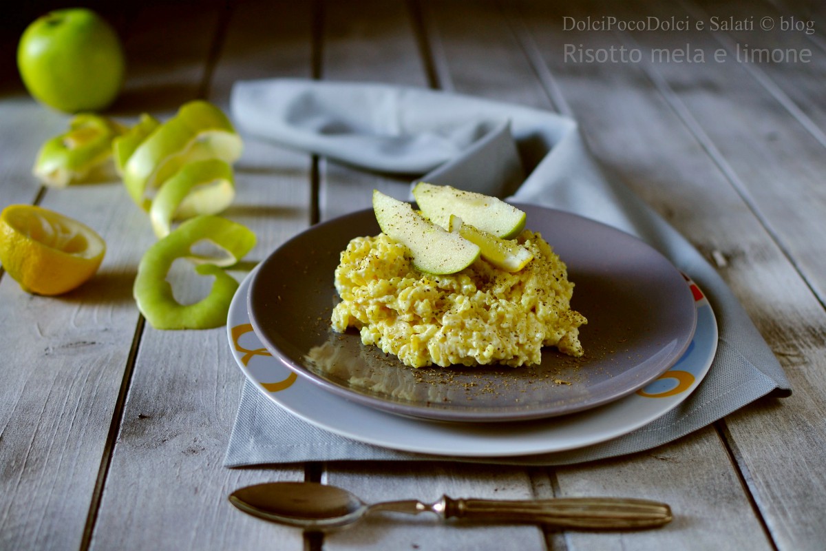 Risotto mela e limone