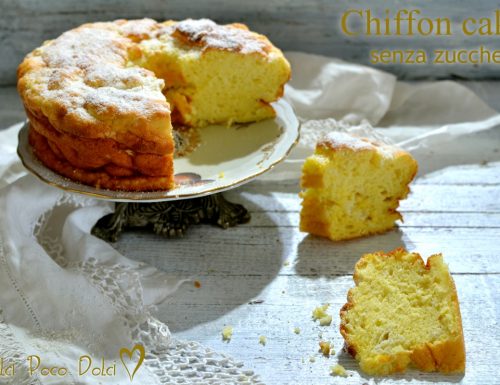 Chiffon cake senza zucchero