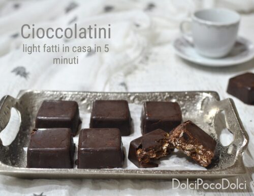 Deliziosi Cioccolatini con muesli, miele e cioccolato senza zucchero per la dieta