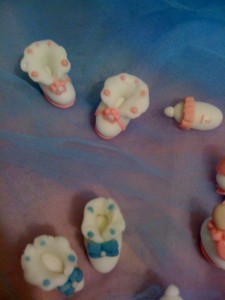 confetti decorati in pasta di zucchero nascita battesimo pdz