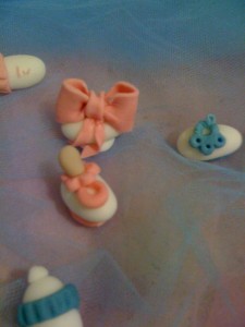 confetti decorati in pasta di zucchero nascita battesimo pdz