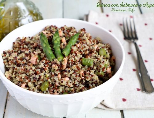 Quinoa con Salmone e Asparagi
