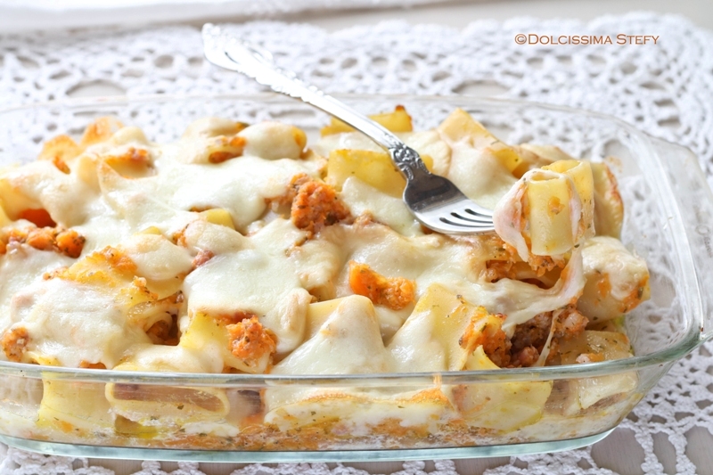 Pasta al forno con Zucca, Salsiccia e Scamorza | Dolcissima Stefy