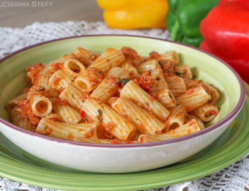 Pasta con Pesto di Peperoni