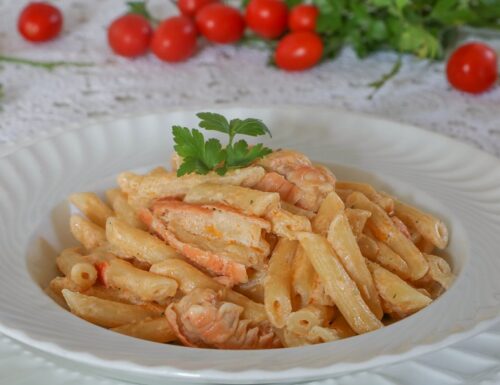 Penne Scampi e Pomodorini