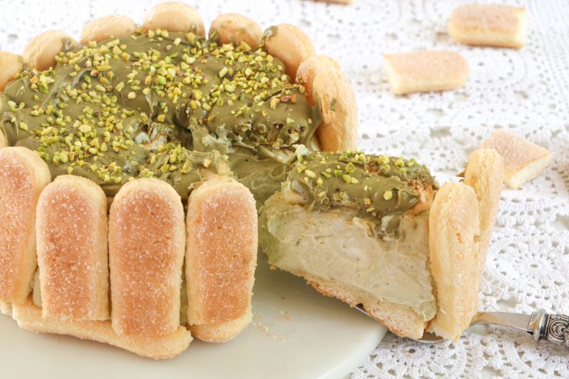 Torta Ricotta e Pistacchio fredda