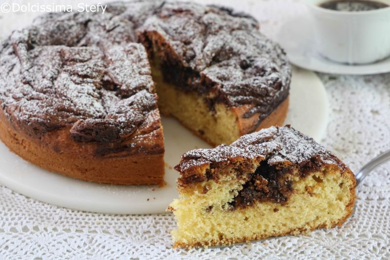 Torta variegata alla Nutella