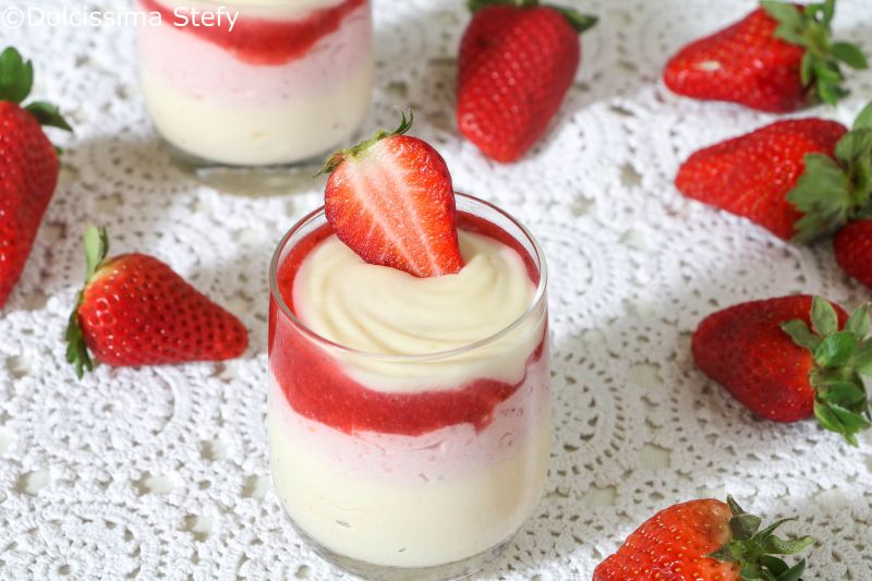 Coppette Fragole e Crema