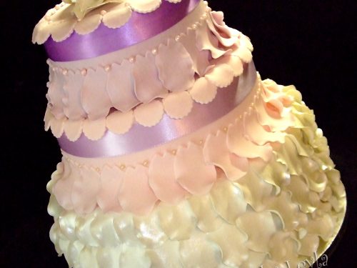 Wedding Petal Cake