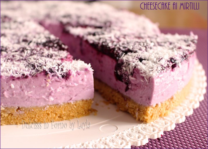 Cheesecake Ai Mirtilli Freschi Con Yogurt Greco Senza Panna