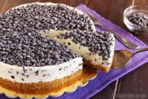 Cheesecake stracciatella con mascarpone e cioccolato Dulcisss in forno by Leyla