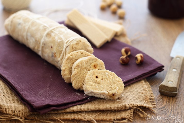 Salame Al Cioccolato Bianco E Wafer Con Yogurt E Senza Uova