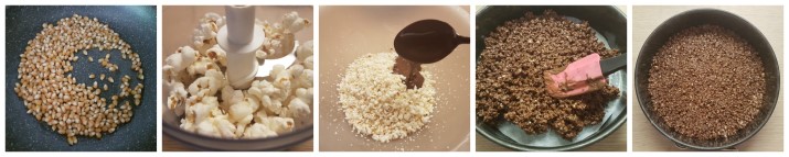 Cheesecake facile e veloce alla nutella senza cottura con caramello e pop corn, senza colla di pesce ricetta Dulcisss in forno by Leyla