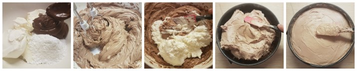 Cheesecake facile e veloce alla nutella senza cottura con caramello e pop corn, senza colla di pesce ricetta Dulcisss in forno by Leyla