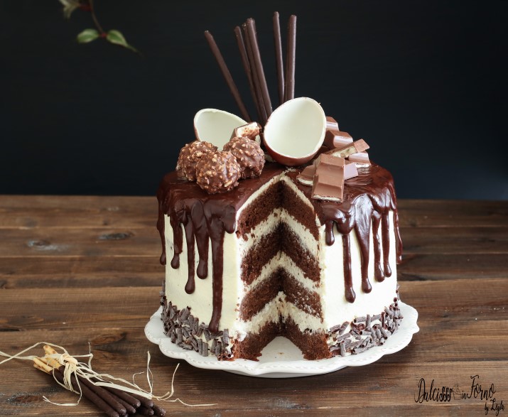 Drip cake tutorial italiano e video ricetta - Ganache Drip cake al  cioccolato