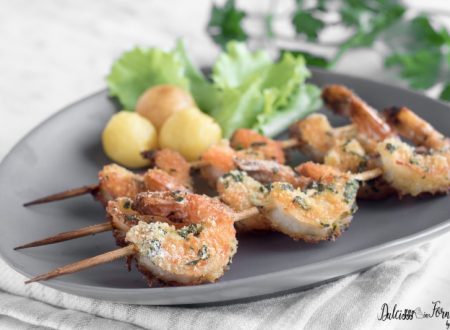 Spiedini di gamberi al forno, ricetta facile e veloce