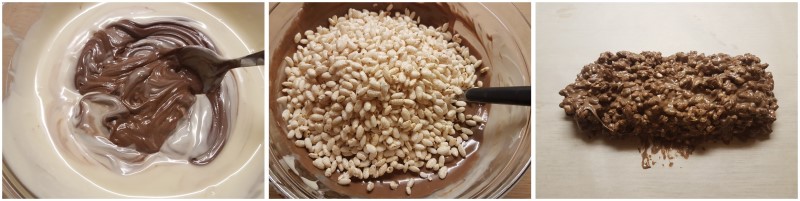 Salame di cioccolato nutella e riso soffiato senza burro e senza uova – Salame alla nutella ricetta Dulcisss in forno by Leyla
