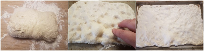 Pizza bianca romana, la focaccia bianca soffice e veloce senza impasto ricetta Dulcisss in forno by Leyla