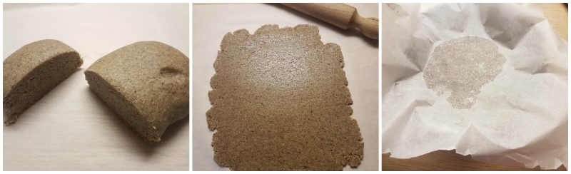 Lavorazione dell'impasto - Crostata di grano saraceno