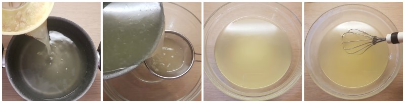 Unire il succo di limone - Granita al limone ricetta