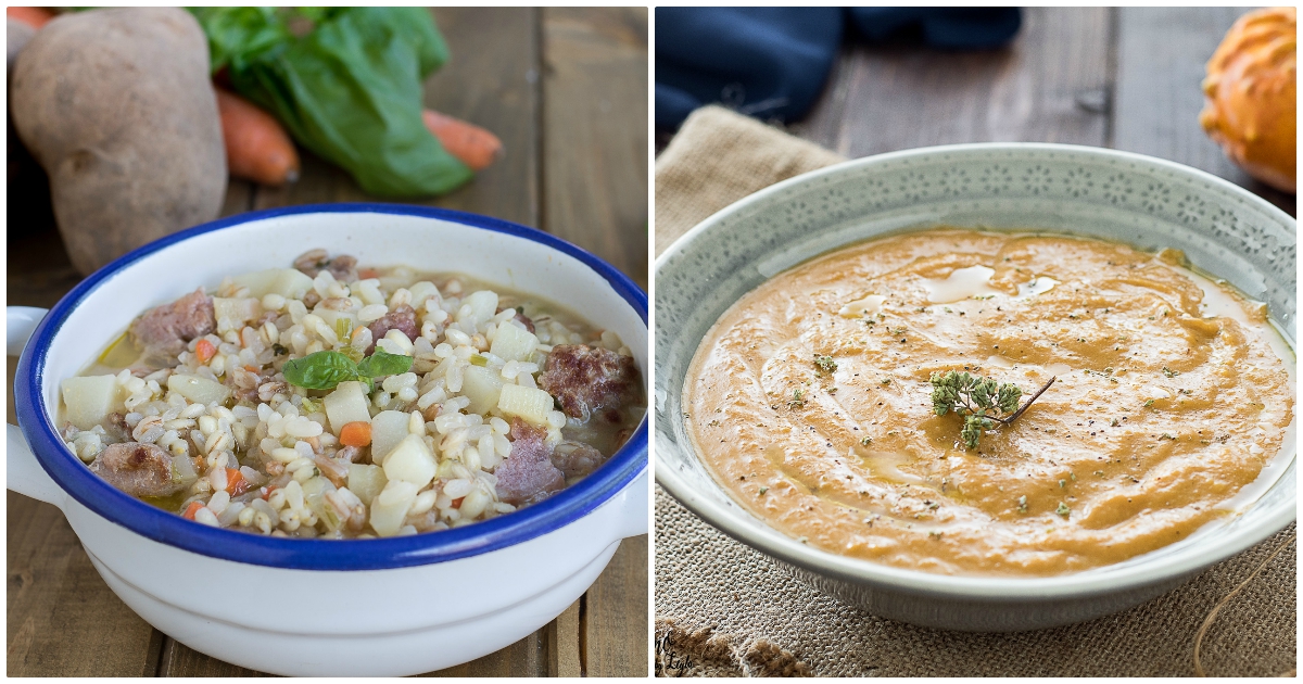 Differenza tra zuppa e minestra di verdure, crema e vellutata