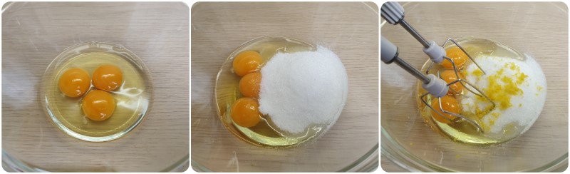 Montare uova e zucchero - Ricetta Ciambella allo yogurt soffice