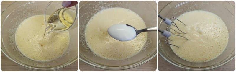 Unire olio e yogurt - Ciambellone allo yogurt soffice ricetta