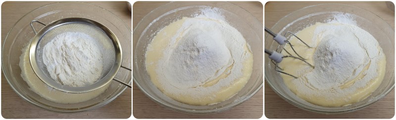 Unire la farina - Ciambella allo yogurt ricetta