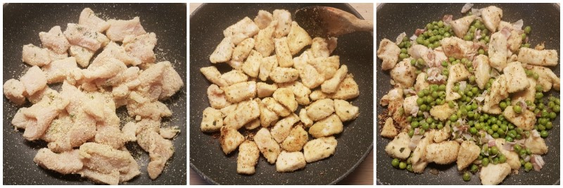 Bocconcini di pollo impanati: la cottura in padella