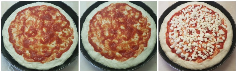 Pizza fatta in casa da cuocere