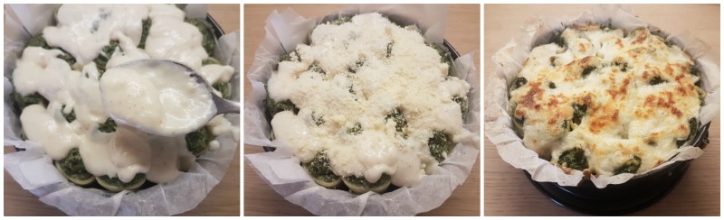 Paccheri ripieni di ricotta e spinaci: la cottura