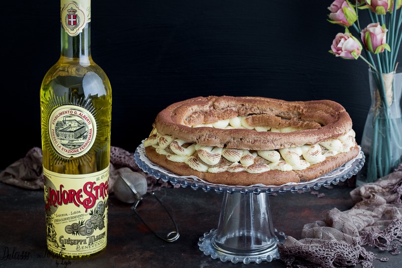 Torta bigne - ciambella di pasta choux al tiramisu