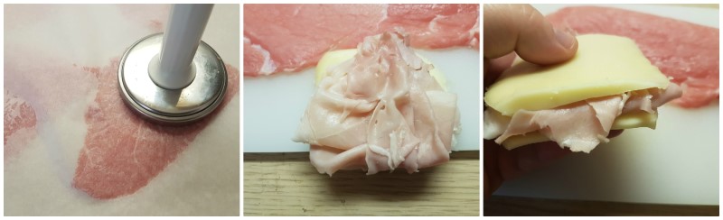 Cotoletta alla valdostana: la farcitura con prosciutto e formaggio