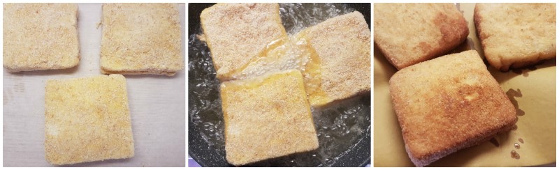 Mozzarella in carrozza ricetta originale: la cottura