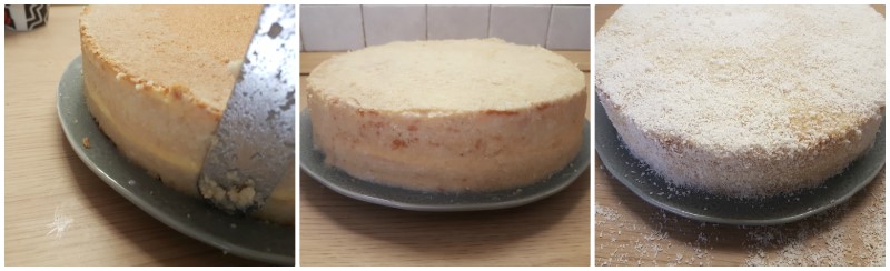 Decorazione di cocco - Torta Raffaello torta