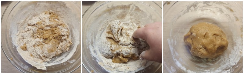 Lavorazione della pasta frolla con farina integrale