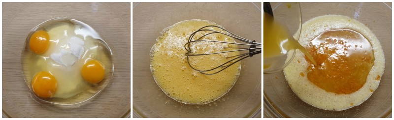 Lavorazione degli ingredienti - Plumcake all'arancia