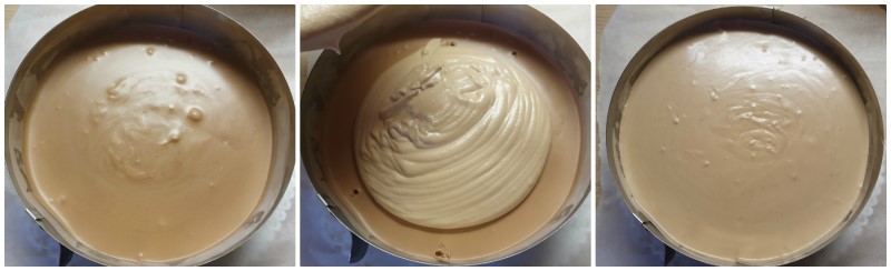 Torta con mousse ai tre cioccolati