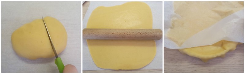 Stesura della pasta frolla - Ricetta Crostata senza burro