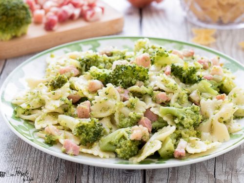Pasta broccoli e pancetta